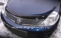 Дефлектор капота Nissan Tiida 2008-2014 breeze, темный, EGR Австралия