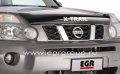 Дефлектор капота с надписью Nissan X-Trail 2007-2014 темный, EGR Австралия