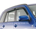 Дефлекторы боковых окон Suzuki Grand Vitara 2005-2014 темные, 4 части, EGR Австралия