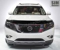 Дефлектор капота Nissan Pathfinder 2014- темный, SIM Россия
