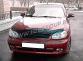 Дефлектор капота Chevrolet Lanos 1998-2009 темный, SIM Россия